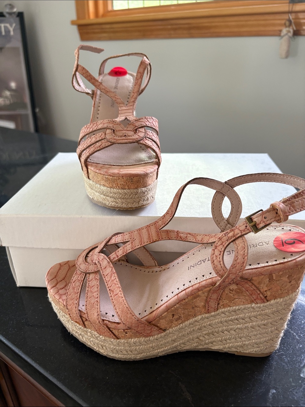 Adrienne Vittadini  Woven Espadrille Wedge Sandals